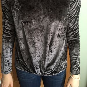 Velvet Long Sleeve Top